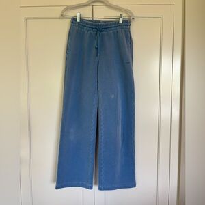 Aritzia TNA Cozy Fleece Sweatpants in Light Blue